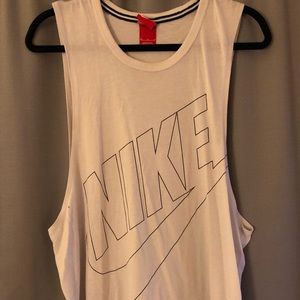White nike muscle tee
